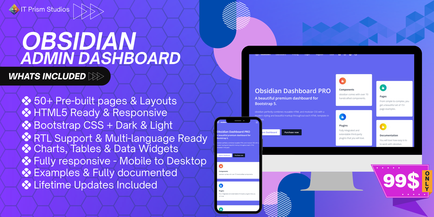 Obsidian Dashboard PRO
