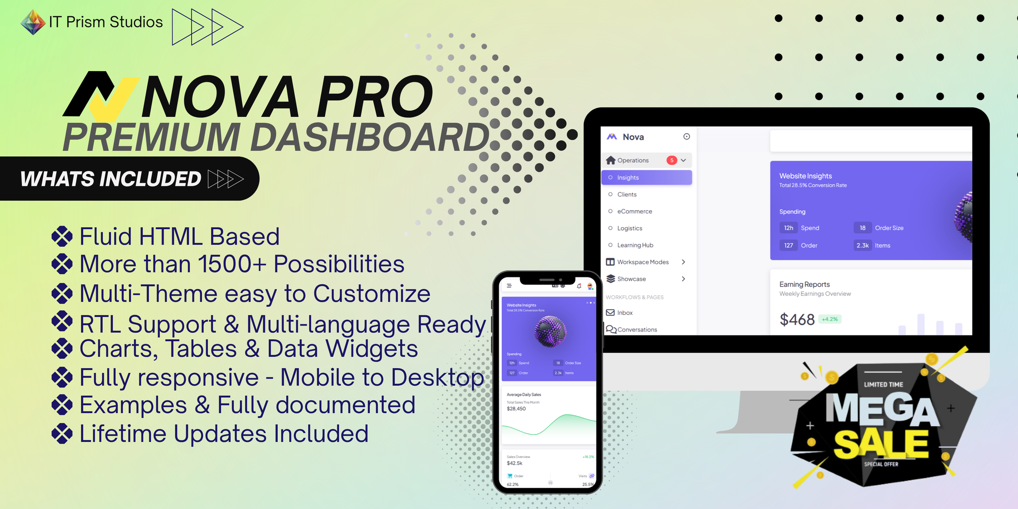 Nova Pro Admin Dashboard