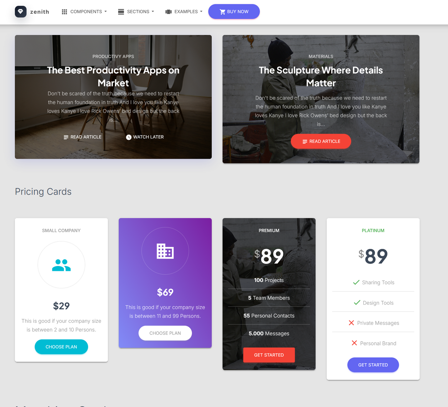 Zenith UI Kit PRO